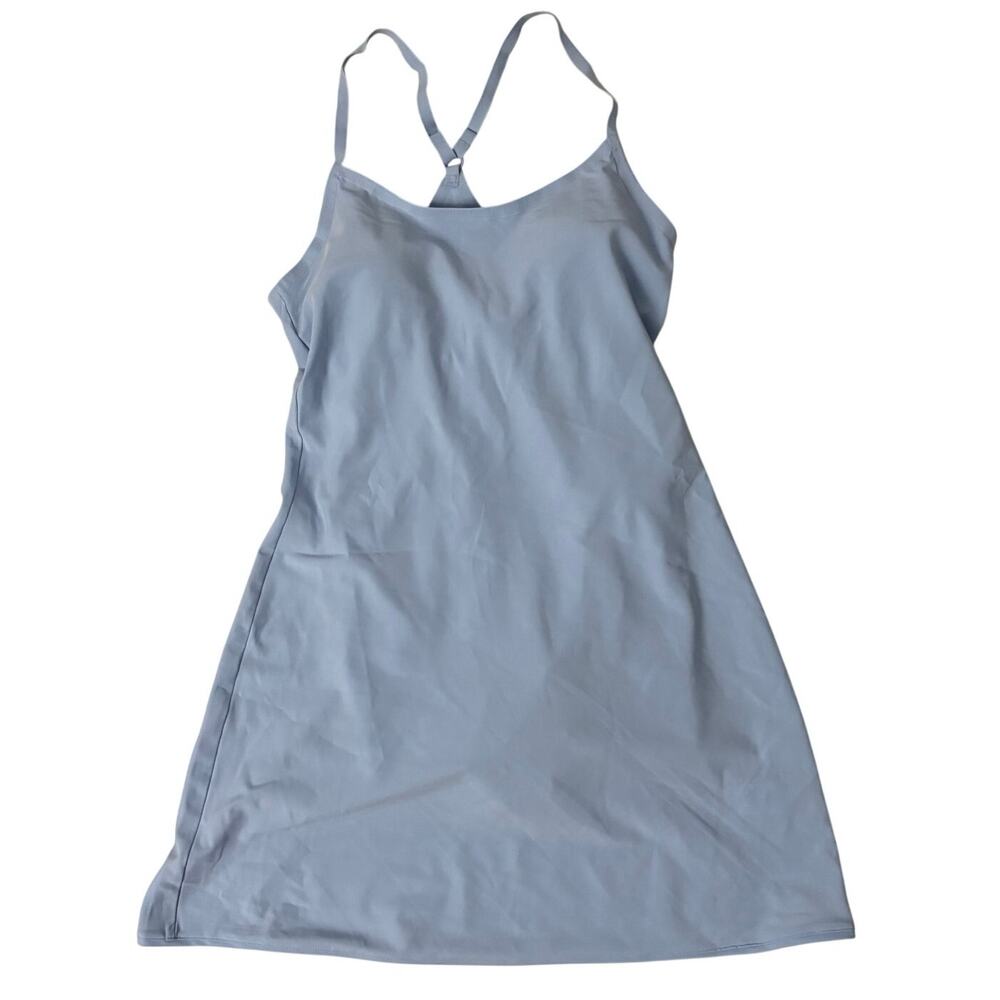 Outdoor Voices Exercise Dress Sz XS Built-In Shorts and Bra NWT blue black green - Picture 3 of 13